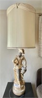 52" chalkware conquistador table lamp