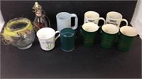 Assorted mugs and more.