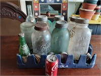 Vintage ball and atlas jars quart ? And bottles