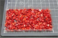 56 grams red coral beads for jewelry projects