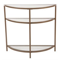 Modern Gold Metal Accent Table
