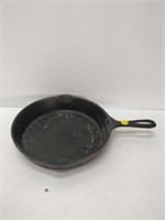 cast iron skillet as found marked 10.5" inch