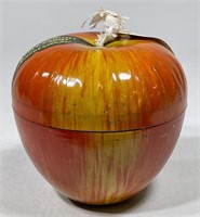 Wyandotte Tin Litho Apple Candy Container