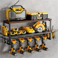 EZFurni Power Tool Organizer  5 Drill Holders