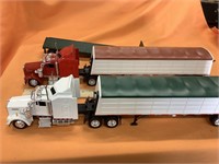 2 Kenworth semis with hopper bottoms and 1