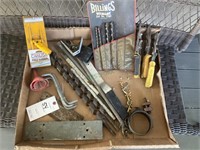 Large drill bits, nippers, Allen wrenches