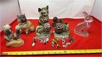 Animal Figurines including Owl Homco