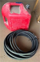 Soaker hose & Gas Can