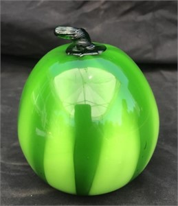 Murano Glass Melon 4 1/2” x 4”