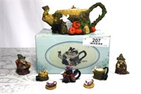 Decorative Halloween Teapot Set
