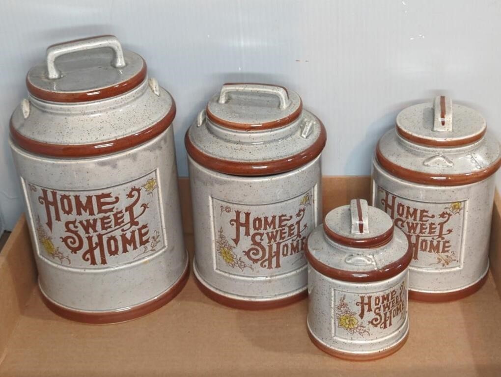 HOME SWEET HOME CANISTER SET