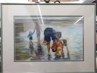 "Wet Feet" Framed Print