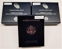 2016, (2) ’17 Proof Silver Eagles