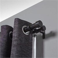 UMBRA DOUBLE CURTAIN ROD, 120-180 INCHES