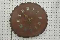 Cut Tree Slice Wall Clock