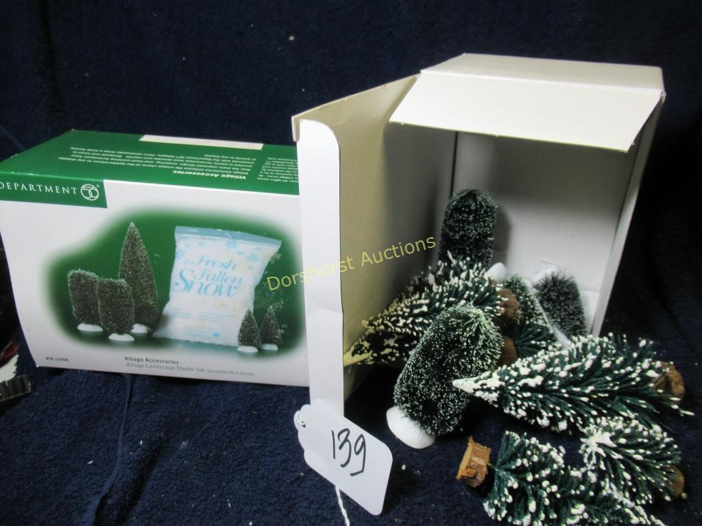 (4) DEPT 56 + (6) LEMAX TREES