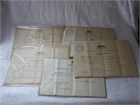 FIVE CANADIAN CERTIFICATES OF MILITARY INSTRUCTION