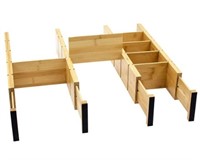 Adjustable Bamboo Drawer Organizer