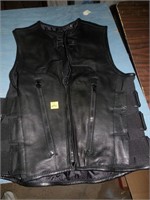 Leather vest--Medium