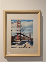 Golden gate brige canvas art 16.75x13.5