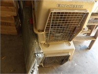 2 Travel Kennels and Foldup Wire Kennel