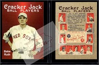 Babe Ruth Cracker Jack baseball card