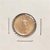 1986 $5 Liberty 1/10 oz Gold