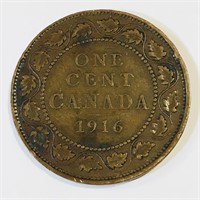 1916 Canada One Cent Coin