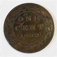 1908 Canada One Cent Coin