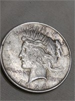 1924 Silver Peace Dollar