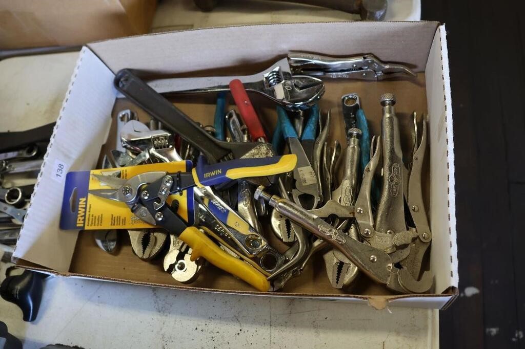 ADJUSTABLE WRENCHES, VISE GRIPS, SIDE CUTTERS, ETC