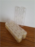 clear poly 1/3 insert tray drains