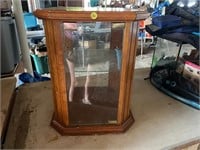 small wooden display cabinet
