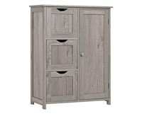 Iwell Floor Storage Cabinet with 1 Door, Wooden