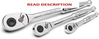 SATA 3-Pc Ratchet Set, 1/4, 3/8, 1/2