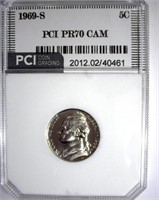 1969-S Nickel PCI PR-70 CAM