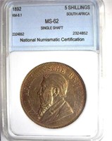 1892 5 Shillings NNC MS-62 South Africa
