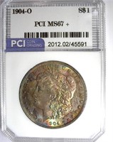 1904-O Morgan PCI MS-67+ LISTS FOR $43500
