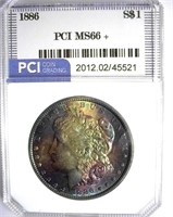 1886 Morgan PCI MS-66+ Magnificent Color