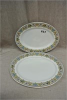 Two Czech Porcelain Platters