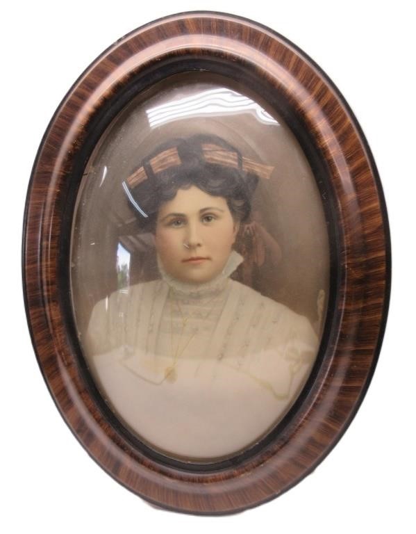 Antique Oval Framed Portrait 25"x19"