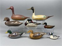 8 Miniature Duck Decoys