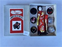 THE HONAKO JAPANESE DOLL WITH WIG SET