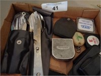 Stainless mulit-tool, camper eating utensils, misc