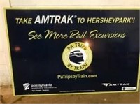 Amtrak to Hersheypark Sign