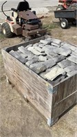 Box of landscaping rock