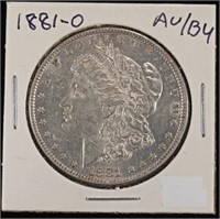 1881-O MORGAN DOLLAR AU/BU