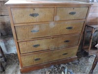 Beautiful Grain Painted Antique Chest Of Drawers