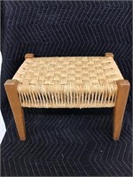 Incredible Woven Ottoman / Bench Seat Wood Frame