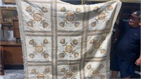 Hand Made Quilt - Has Damage